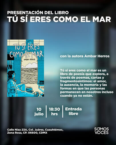Cartel para presentación de libro
